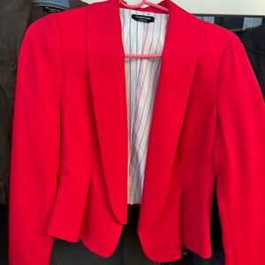 Bebe Vibrant Red Blazer Jacket
